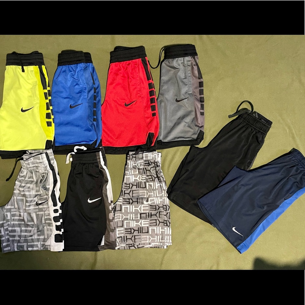SOLD LOT of 9 - Boys Nike Elite Shorts